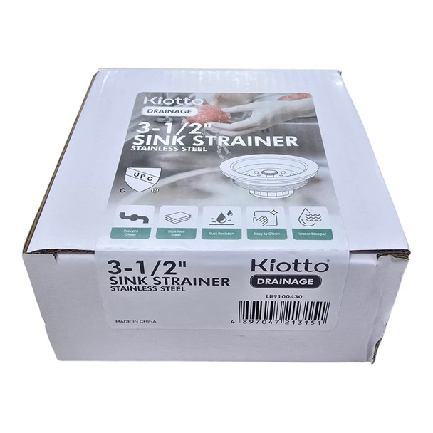 SINK WASTE KIOTTO 3 1/2" STAINLESS STEEL LB9100430