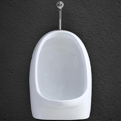 URINAL WARE WALL HUNG WHITE WOLLATON WITH CHROME FITTINGS GNT-JDL503 300X290X430MMINGS