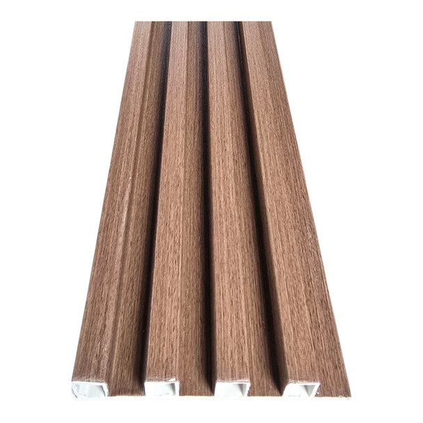PVC WALL PANEL GROVE DESIGN 9.5FT X 6.5" WIDE #W08 DARK BROWN