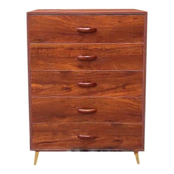 CUPBOARD STORAGE CABINET 340 5 DRAWERS RED