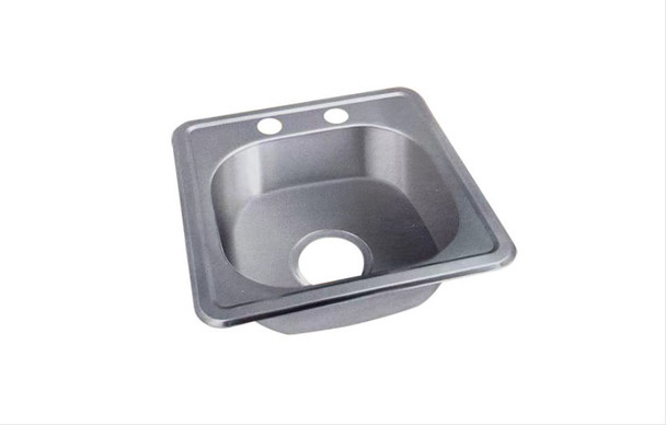 SINK SINGLE BOWL KALIMBA 22G 15"x15"x6" GKS-TYK3838 NO WASTE SINK SINGLE BOWL KALIMBA 22G 15"x15"x6" GKS-TYK3838 NO WASTE