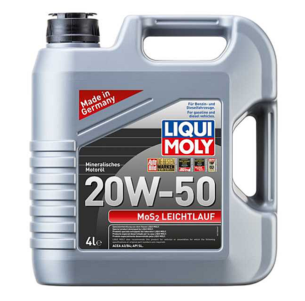 OIL LIQUI MOLY 20W-50 4L MoS2 LEICHTLAUF 21358