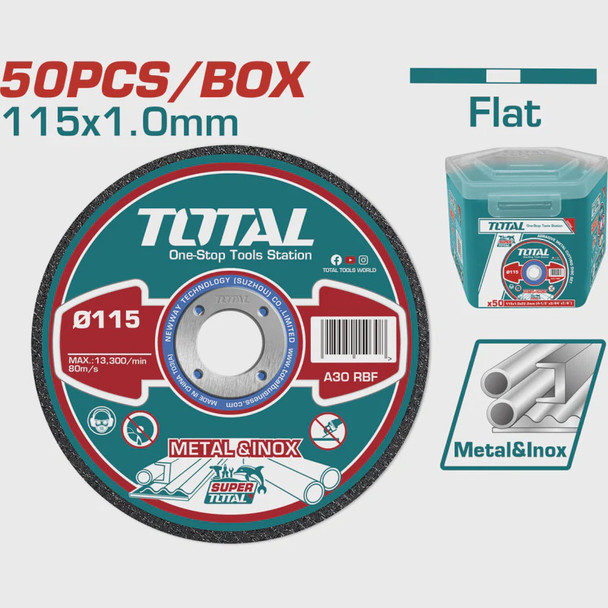 DISC 4.5" CUTTING TOTAL TAC20111550 50PCS