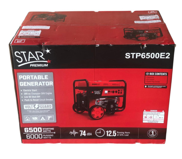 GENERATOR STAR 6500W STP6500E2 PREMIUM RED ELECTRIC