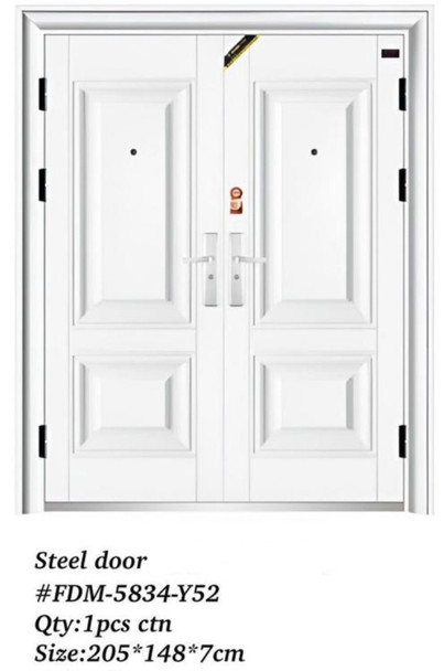DOOR METAL DOUBLE WHITE FDM-5834-Y52 205X148X7CM