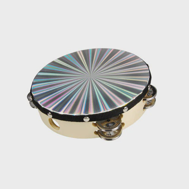 TAMBOURINE ZEBRA ATM-SHI-8 8" LASER SHINNING
