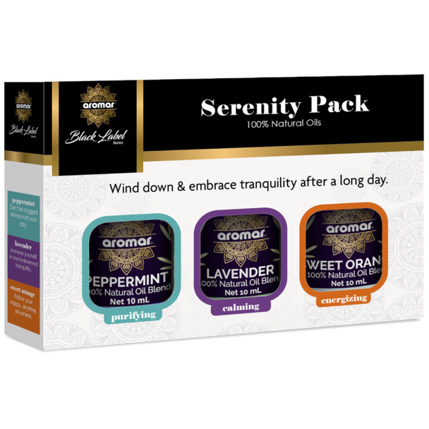 AROMAR ESSENTIAL OIL 10ML 3 PACK SERENITY PACK C3-8102