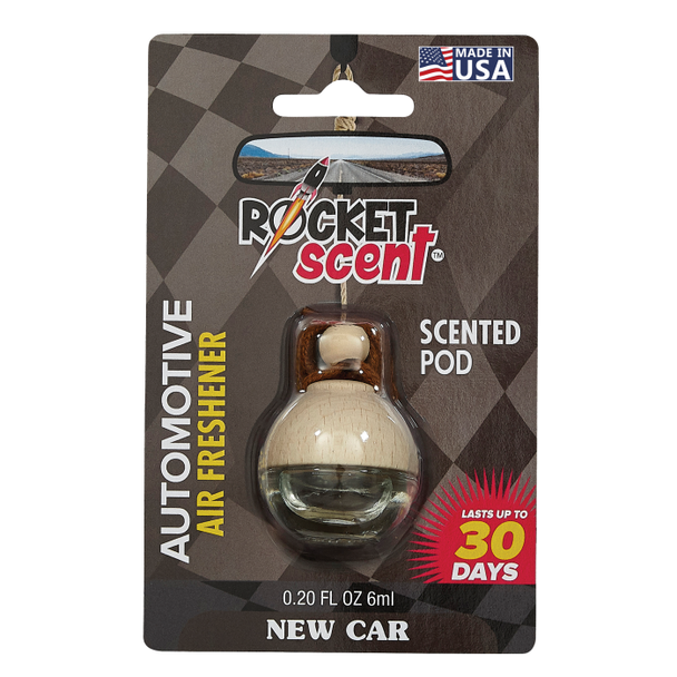 ROCKET SCENT CAR AIR FRESHENER HANG SCENTED NEW CAR B3645