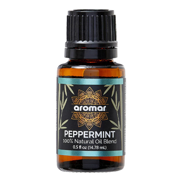 AROMAR ESSENTIAL OIL PEPPERMINT 0.5OZ 8004
