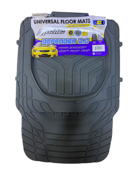 CAR MAT UNIVERSAL MAJIC 178 DEFENDER 2.0 5PCS RUBBER GRAY 5-SEATERS +