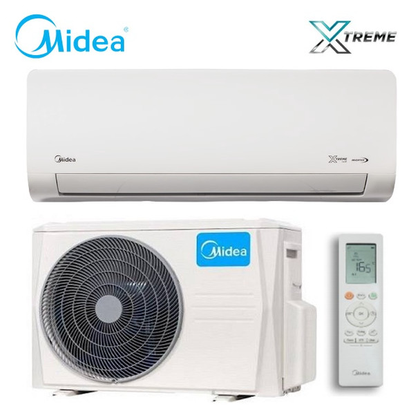 AIR CONDITIONER MIDEA 12000BTU 220V INVERTER SPLIT MSAF-12CDN8DB + MOX1-12CFN8DB XTREME COOL INVERTER SERIES SMARTHOME WIFI