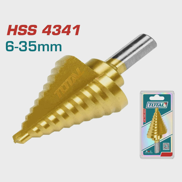 DRILL STEP CONE BIT TOTAL TAC7563501 6-35MM HSS4341