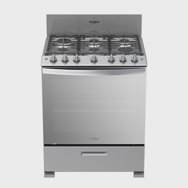STOVE 6 BURNER WHIRLPOOL LWFR3200D 30" SILVER 1Y