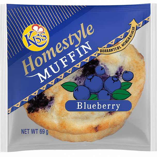 KISS HOMESTYLE MUFFIN BLUEBERRY 64G KISS HOMESTYLE MUFFIN BLUEBERRY 64G