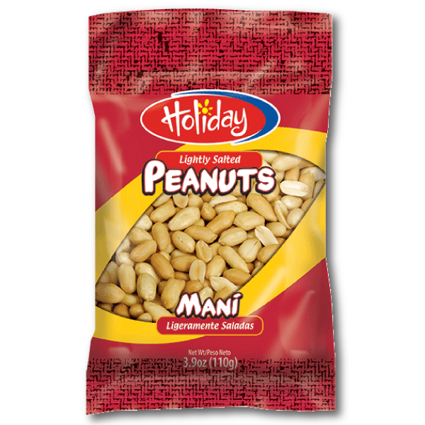 HOLIDAY LIGHTLY SALTED PEANUTS 110G 3.9OZ