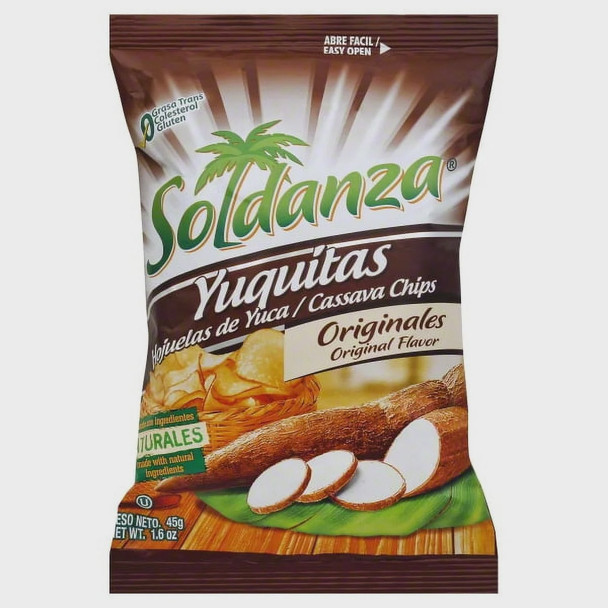 SOLDANZA SNACKS YUQUITAS CASSAVA CHIPS 32G