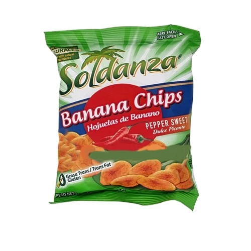SOLDANZA SNACKS BANANA CHIPS PEPPER SWEET 36G