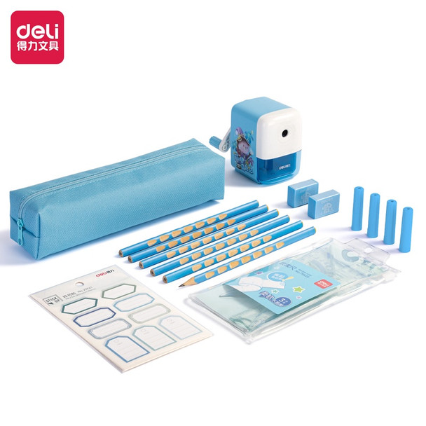 STATIONERY SET DELI VG53 BLUE BOX