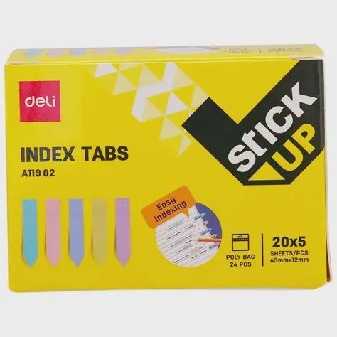 STATIONERY INDICATOR STICKER INDEX TABS A113 02 24PC BOX