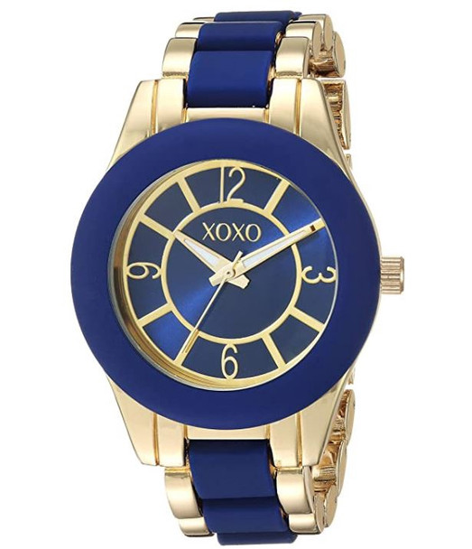 Watch Women XOXO Analog-Quartz Watch with Alloy Strap Two Tone 10 XO266