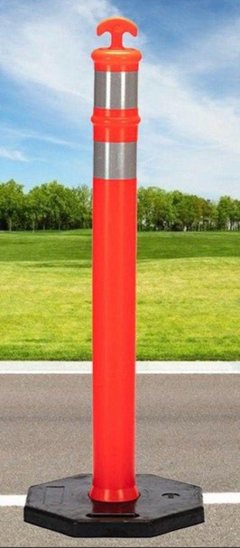 TRAFFIC POST PVC ORANGE 48" WP-07 6.72KG
