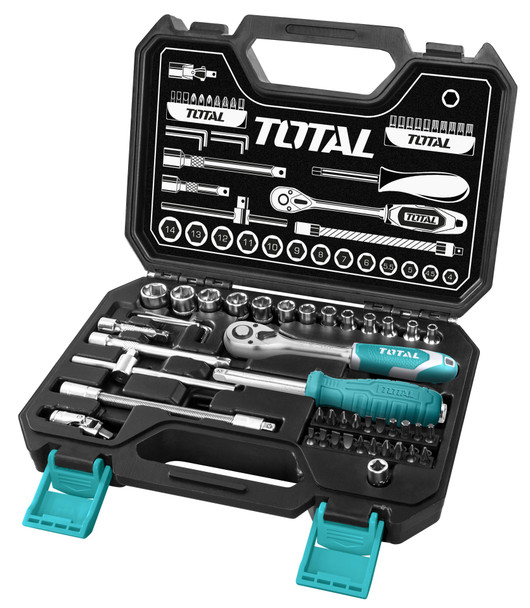 SOCKET SET 45PCS TOTAL THT141451 1/4"