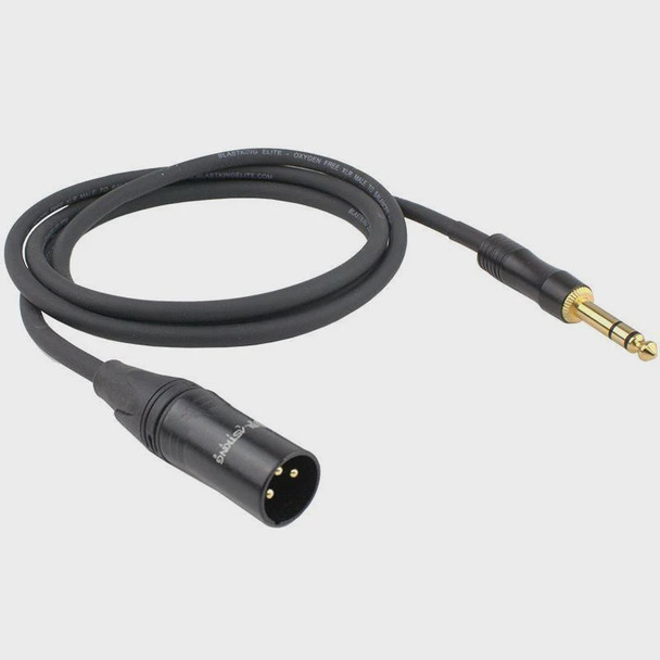 LEAD XLR MALE TO 1/4 MALE STEREO 15' IBKE-CXLRMQ-15 BLASTKING