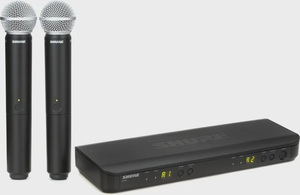 MICROPHONE KIT SHURE BLX288SM58J11 DUAL CORDLESS