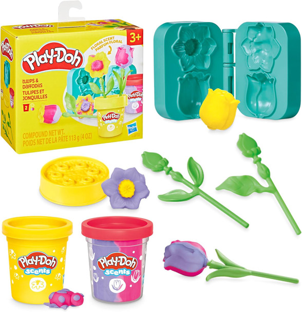 Toy Play-Doh Tulips & Daffodils Flower