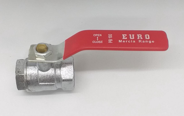 LEVER VALVE 1/2" EURO NICKLE PB 100