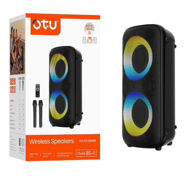 MUSIC BOX BLUETOOTH OTU BS-11 4.5" WIRELESS SPEAKER PORTABLE