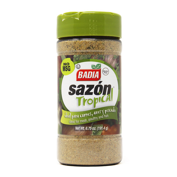 BADIA SAZON TROPICAL IDEAL FOR MEAT POULTRY AND FISH 6.75oz 191.4g