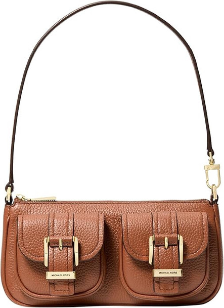 Bag Michael Kors Zoe Convertible Pouchette Luggage / Vanilla