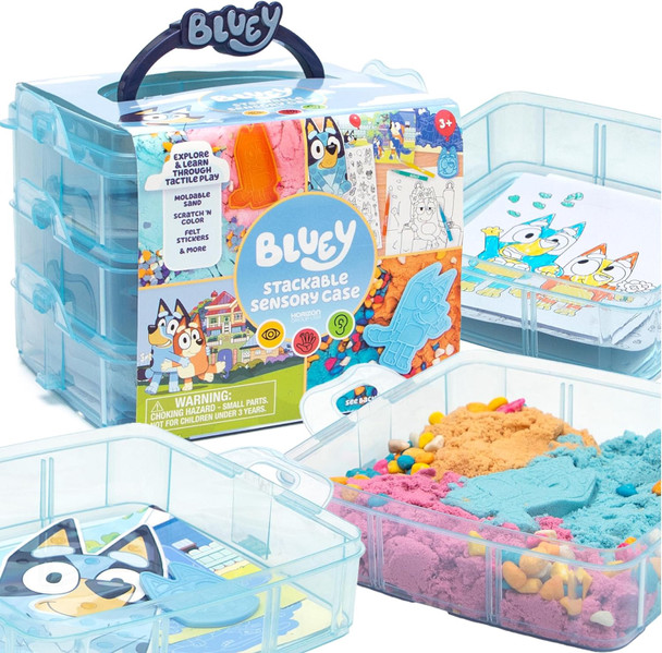 Toy Bluey Stackable Sensory Reusable Case