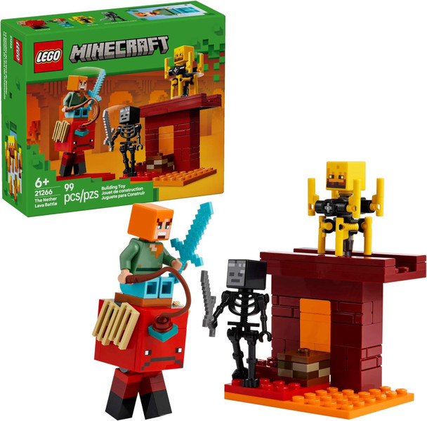 Toy LEGO Minecraft The Nether Lava Battle 99pcs 21266