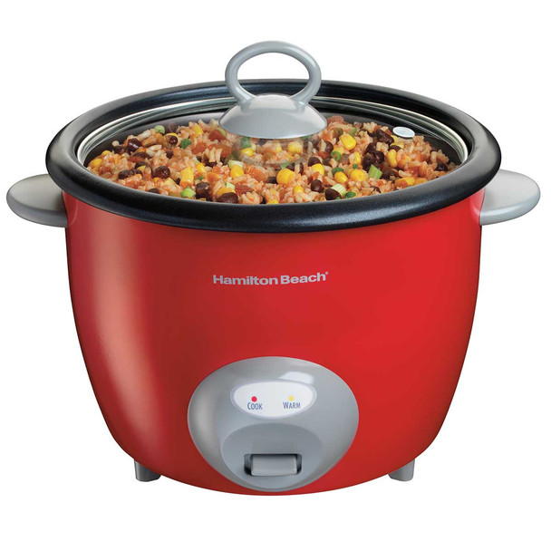 RICE COOKER HAMILTON BEACH 37538N 20 CUPS RED