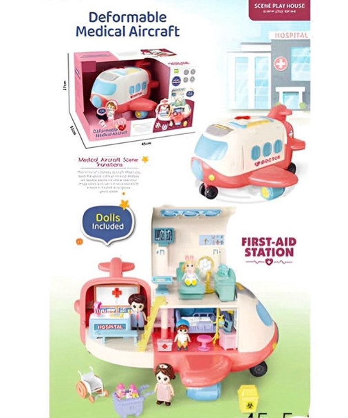 TOY MEDICAL AIRCRAFT PLAYSET I1726153