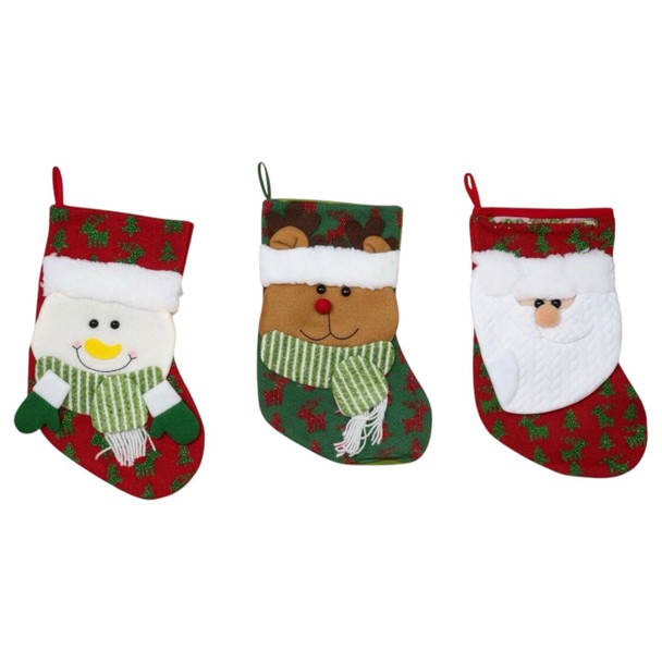 CHRISTMAS DECORATIONS STOCKING SDWZ-6233-Y53 31 X 22CM