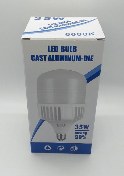 BULB LED 35W 6000K 85-265V E27 CAST ALUMINUM-DIE
