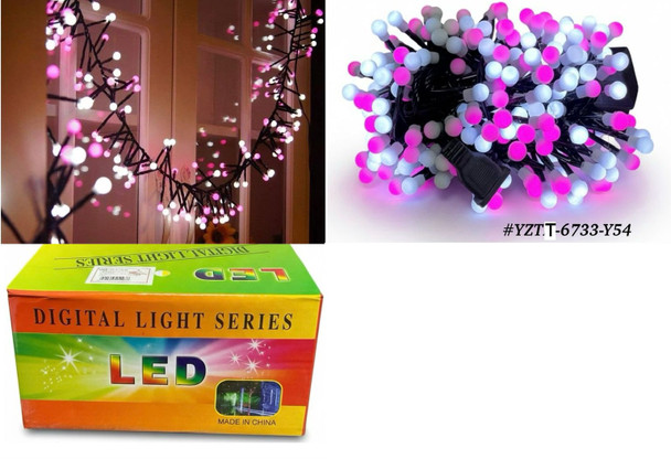 FAIRY LIGHT LED PINK AND WHITE YZTT-6733-Y54 5M 17FT 110V