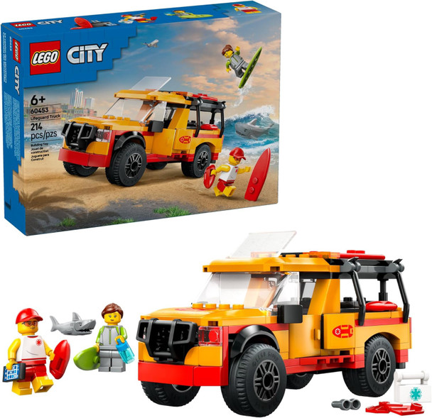 Toy LEGO City Lifeguard Beach Rescue Truck 214pcs 60453