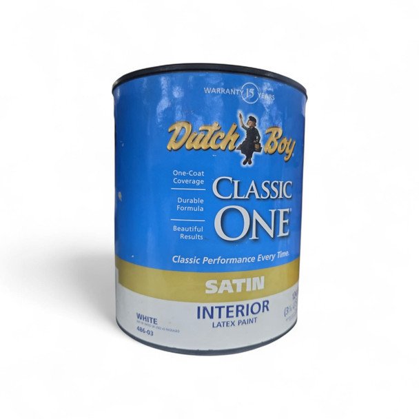 PAINT DUTCH BOY CLASSIC ONE INTERIOR SATIN WHITE 1 GAL