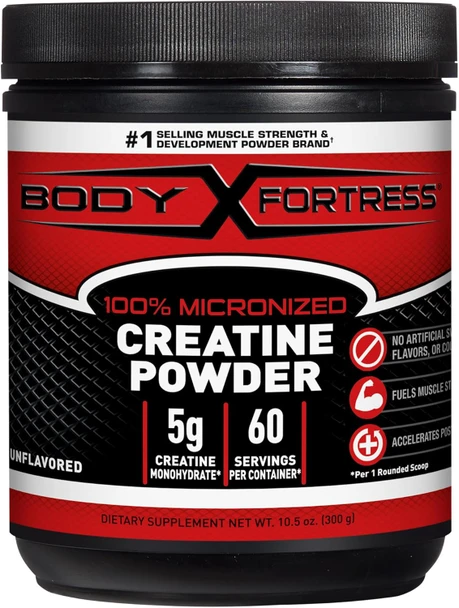 Supplement Body Fortress 100% Creatine Monohydrate Powder Unflavored 10oz