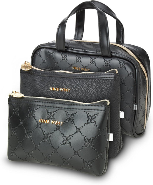 Bag Nine West Travel Case Pouch Toiletry Cosmetics Set of 3