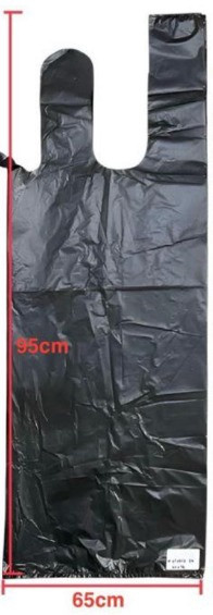 PLASTIC BAG BLACK 65CMX90CM 26"X36" YF2012-74 50PCS
