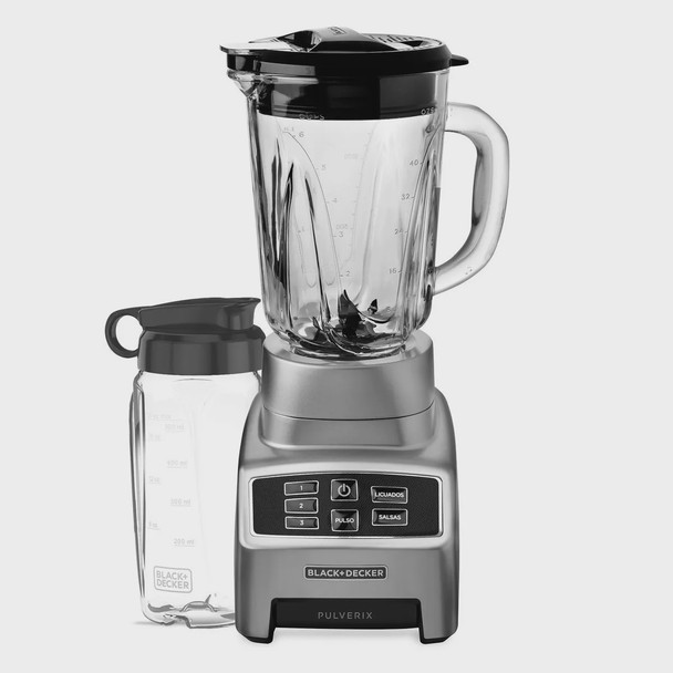 BLENDER BLACK & DECKER BL1840MS GLASS MUG SILVER