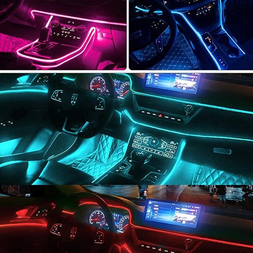 CAR LED AMBIENT LIGHT ATMOSPHERE STRIP RGB APP CONTROL 6IN1 8M CRAFTEK GUC-YC-CD002968