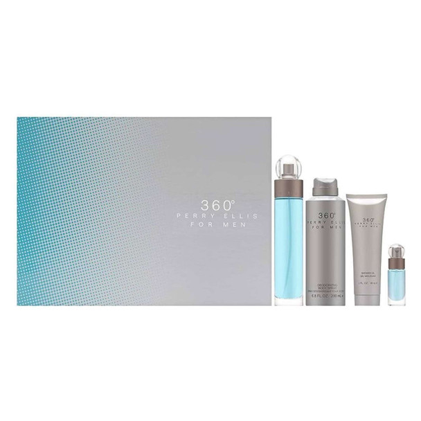 FRAGRANCE MEN PERRY ELLIS 360 BY PERRY ELLIS GIFT SET 4PC