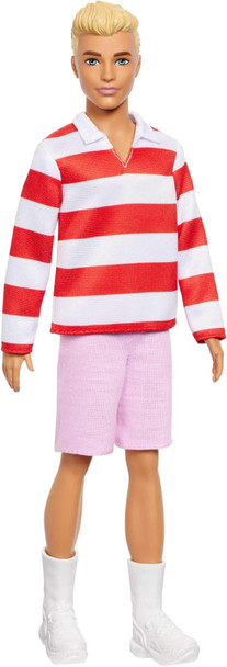 Toy Barbie Doll Fashionistas Ken Stripe Polo