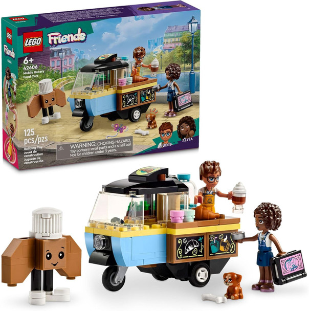 Toy LEGO Friends Mobile Bakery Food Cart 125pc 42606
